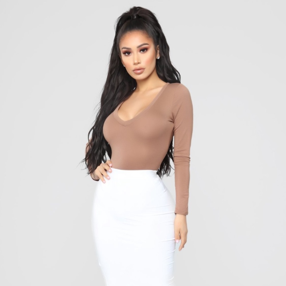 Voted most popular bodysuit in Mocha
